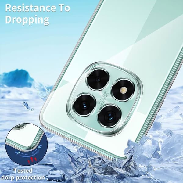 Fodral för Xiaomi Redmi Note 15 Pro 5G - Transparent Antisklid Silikon Mjuk Rep防止 Transparent