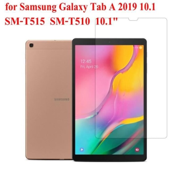 Skal - Tablettfodral, skärmskydd i härdat glas för Samsung Galaxy Tab A 2019 10.1 SM - Typ SAM T510 T515