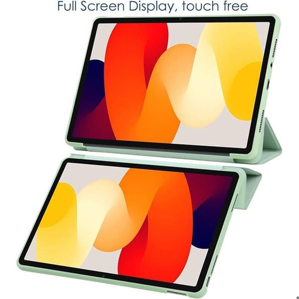 Fodral för Xiaomi Redmi Pad 2, Repellerande skydd med Ställ för Väcka-Sova - Grön Grön