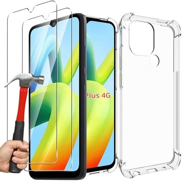 Skyddsskal - E.F.CONNECTION - Redmi A1+/A2+ - Transparent - Flexibelt - Stötabsorberande Transparent