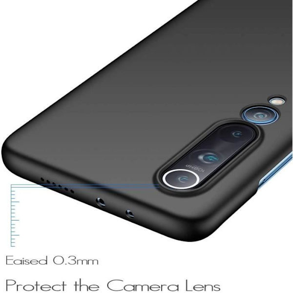 Beskyttelsesetui - E.F.CONNECTION - Xiaomi Mi 10 Pro - Fleksibel - Silikone - Sort Svart