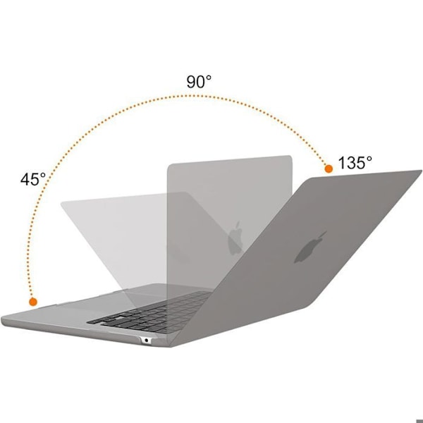 Fodral för MacBook Pro 14 Tum M4 M3 M2 M1 Pro/Max 2024 2023 2021, Stöt- och Rep Resistent med Ventilationsslits - Grå Grå