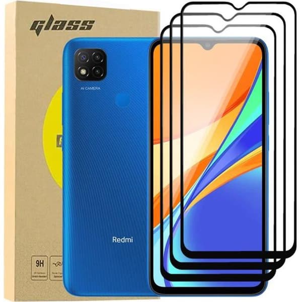 Skyddsglas - Xiaomi - Redmi 9C - Härdat glas 9H - 3-pack - Ultra hållbart