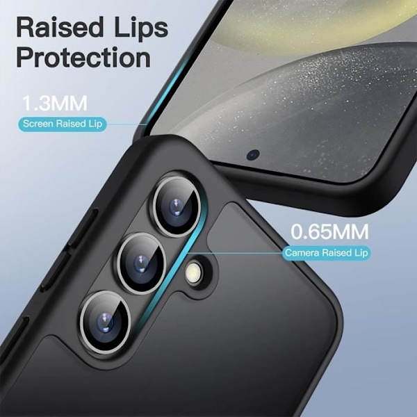 Telefonskal - Xiaomi - Redmi Note 13 Pro 5G - Sort Silikone - Hærdet Translucent Baggrund - Ridsefast Svart