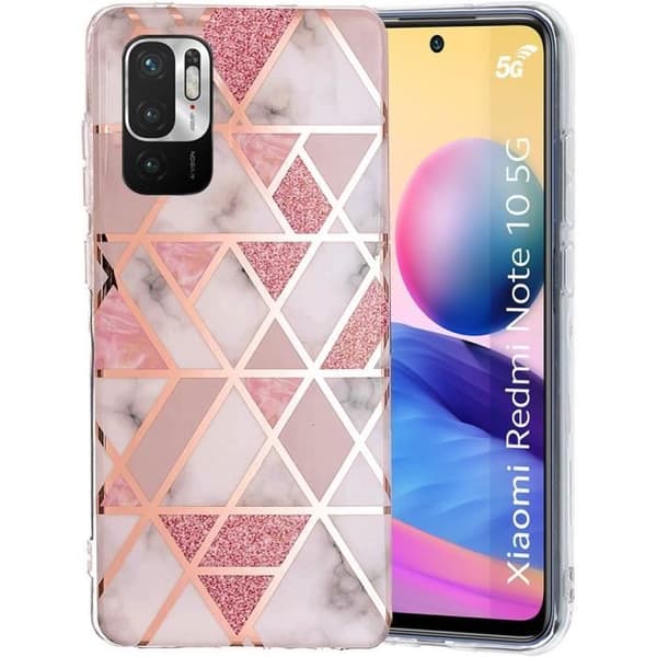 Fodral för Redmi Note 10 5G Skyddsfodral Slim Lätt Mjuk Stötsäker Rosa Rosa