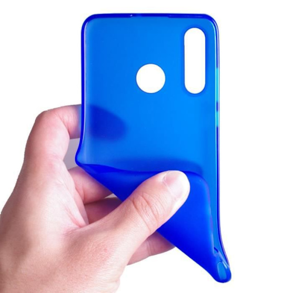 Fodral till din Huawei P30 Lite-Nova 4e i dubbelsidig matt anti-reps TPU utan fingeravtryck blå Blå