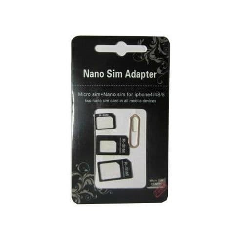 SIM-KORTADAPTERAR 3 i 1 NANO SIM / MICRO SIM / STANDARD SIM Universal