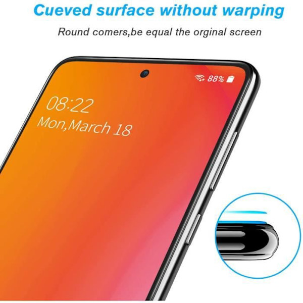 Skärmskydd - Xiaomi - Redmi Note 10 Pro - 9H härdat glas - Anti-skrapa - 2 delar Svart