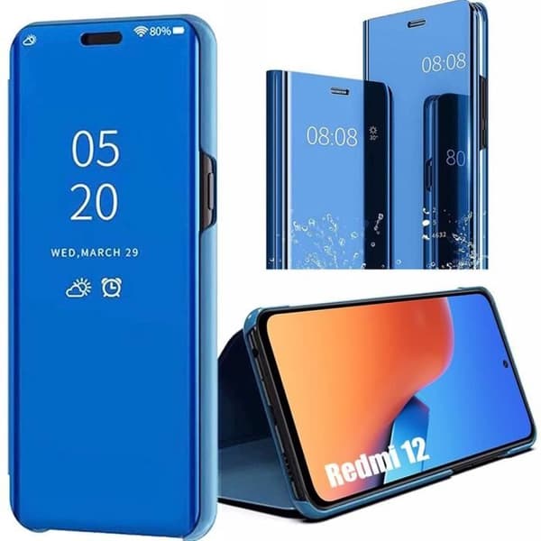 Coque - E.F.CONNECTION - för Xiaomi Redmi 12 5G - Skydd Fram och Bak - Mjuk - Elegant Blå