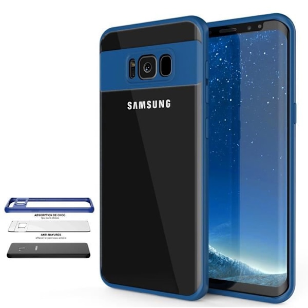 Coque - E.F.CONNECTION - Samsung Galaxy S8 - Silikon - Stötsäker - Matt Blå