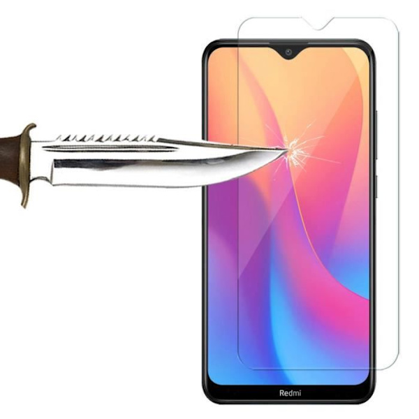 Skyddande film - VCOMP - 2-pack - Härdat glas - För Xiaomi Redmi 8A 6.2" - Represistent