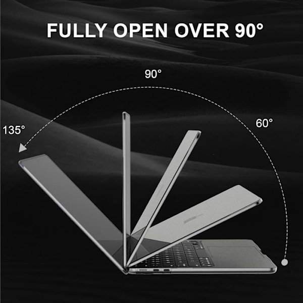 Coque kompatibel med MacBook Air 13,6 tum M4 M3 M2 2025-2022 utgåva A3240 A3113 A2681, skyddsfodral hård hölje [A3] Färg: Matt Transparent