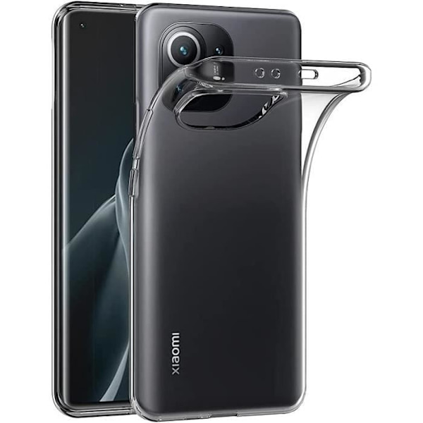 Beskyttelsesetui til Xiaomi Mi 11 - E.F. CONNECTION - Højresistent silikone - Gennemsigtig Transparent