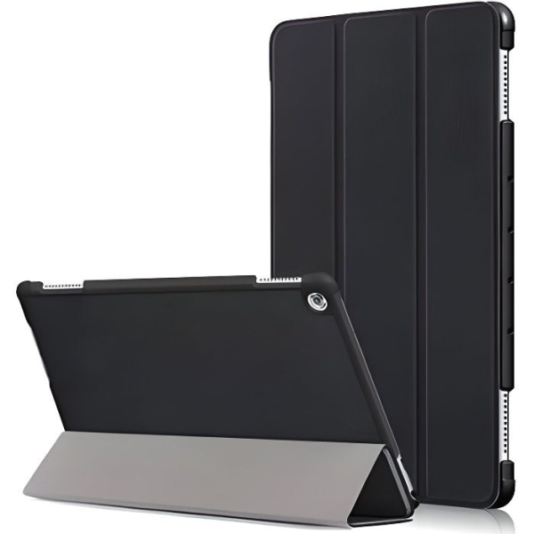 Folio Case - Huawei - Mediapad M5 lite - Sort - Tri-Fold - Wake/Sleep Svart