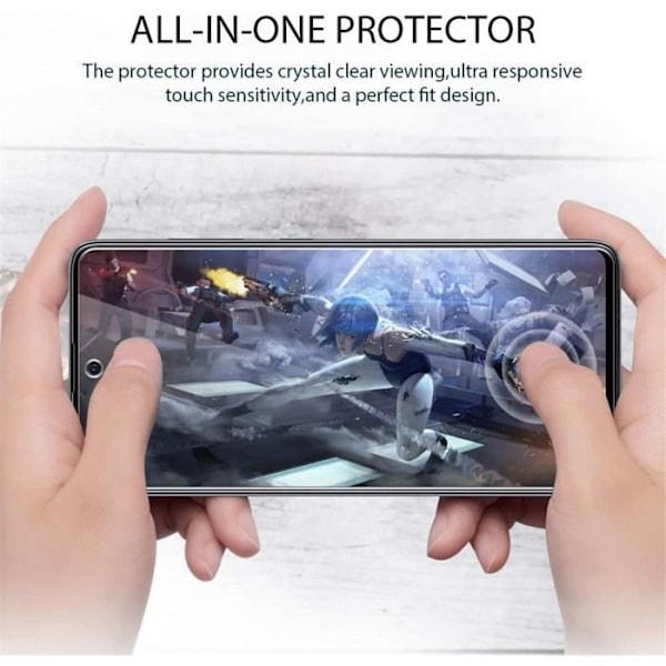 1 paket Xiaomi Redmi 9C härdat glas HD härdat glas med 1 paket bakre kameraskydd