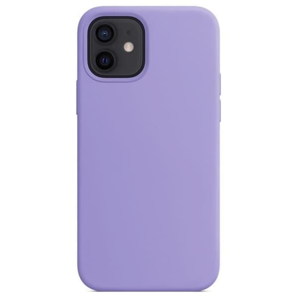Matt smalt silikonfodral för iPhone 13 (6,1") Lila E.F.Connection