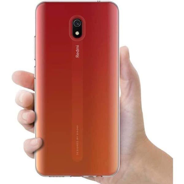 Skyddsskal - E.F.CONNECTION - Redmi 8A - Mjuk silikon - Transparent - Stötsäker Transparent