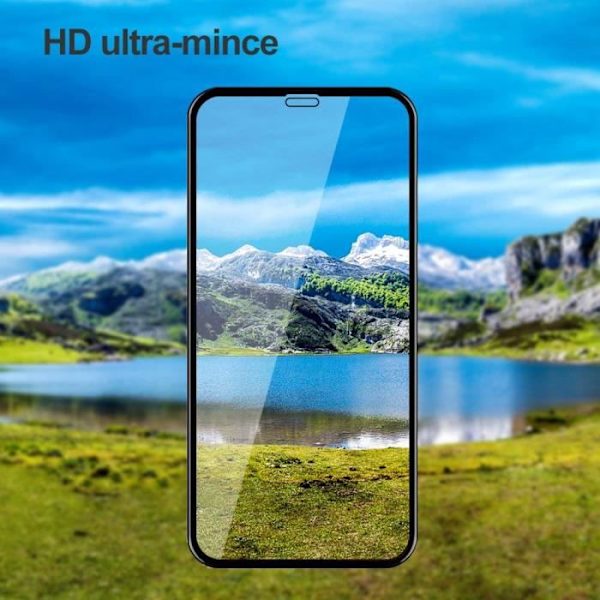 Härdat glas - iPhone XR - 2Pack - Svart - 3D Full täckning - 9H hårdhet Svart