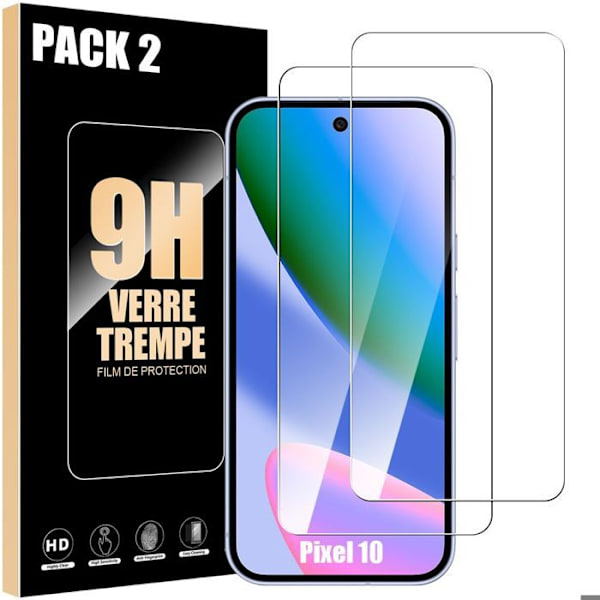 Härdat Glas - E.F.Connection - Google Pixel 10 - Rep-resistant 9H - 2 Bitar - Stötresistent Transparent