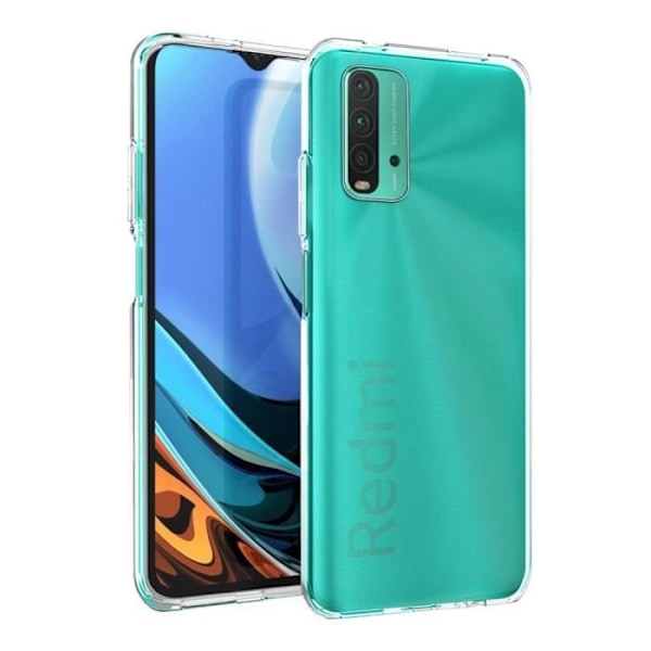 VCOMP® för Xiaomi Redmi 9T- 9 Power 6,53": UltraSlim Gel Silikonfodral och perfekt passform - TRANSPARENT VIT