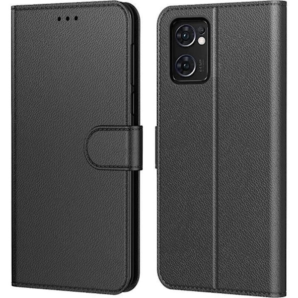 Beskyttelsesetui til OPPO Find X5 Lite Sort - E.F.CONNECTION - Kortholder - 360 graders beskyttelse Svart