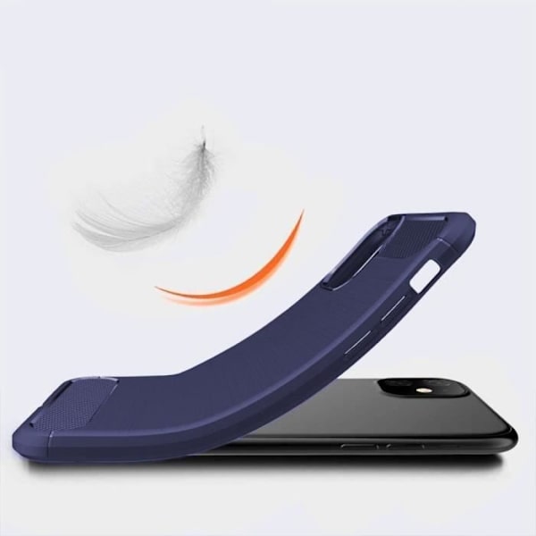 Fodral för Redmi Note 9 (6,53") med härdat glas silikon Marinblå antichockfunktioner Ståldesign Tpu-förstärkt skydd marinblå
