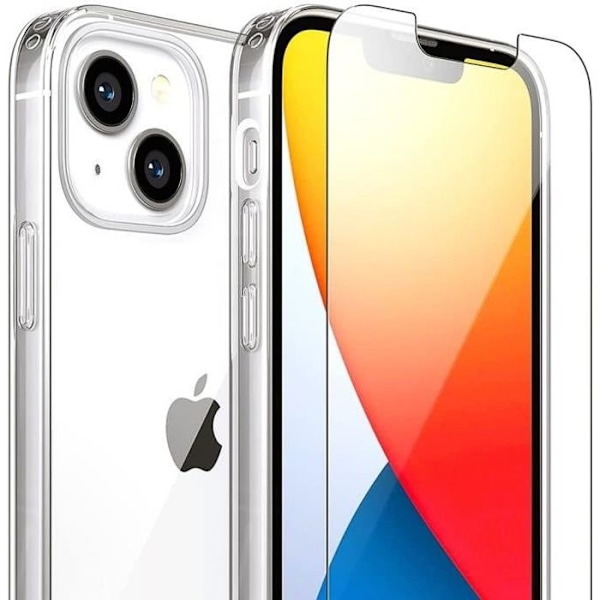 Skyddsskal - E.F.Connection - iPhone 13 - Silikon TPU - Ultratunn - Transparent Transparent