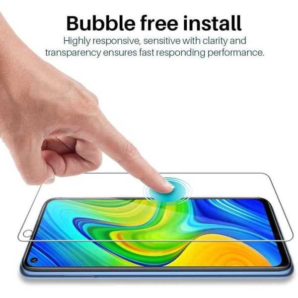 Lot 2 Härdat glasskydd för Redmi Note 9 - E.F.CONNECTION - Antispårglasfilmer Transparent