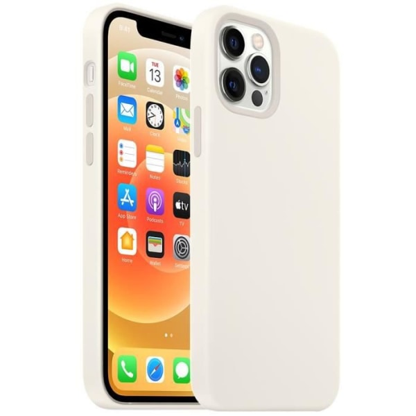 iPhone 12 Mini (5,4") Premium TPU-fodral, stötsäker, anti-halk - vit