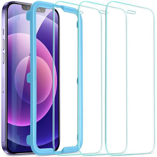 E.F.Connection [3 st] Härdat glas för iPhone 13 Pro Max (6,7") Transparent