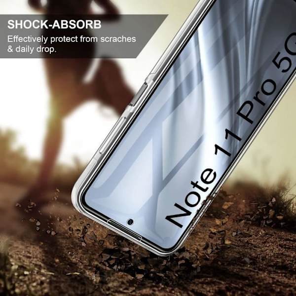 Coque 360 - Redmi Note 11 Pro - Helt skydd - Transparent - Semi-rigid - TPU+PC Transparent