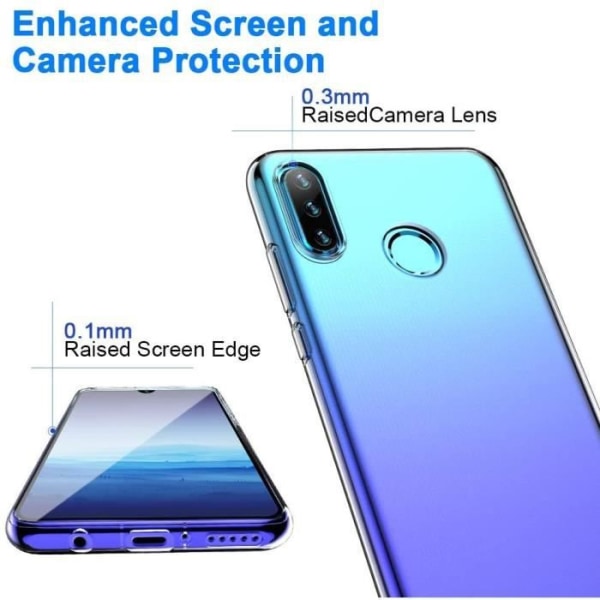 Fodral för Huawei P30 Lite, Huawei P30 Lite Gelfodral, Huawei P30 Lite Soft Flexible Slim Gel TPU Skin Anti Scratch Case Cover