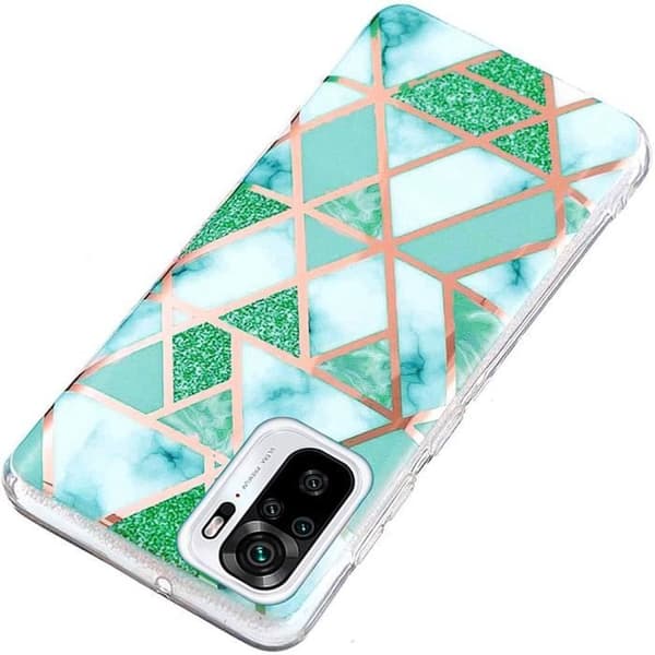 Coque - E.F.CONNECTION - för Redmi Note 10 4G - för Xiaomi Tunn och Elegant - Stötsäker - Flexibel TPU Grön