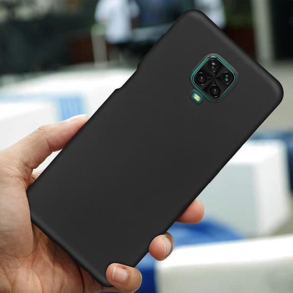 Coque - E.F.CONNECTION - För Xiaomi Redmi Note 9 Pro/Note 9S - Silikon Svart - 2 Härdat Glas - Kameraskydd Svart, klar