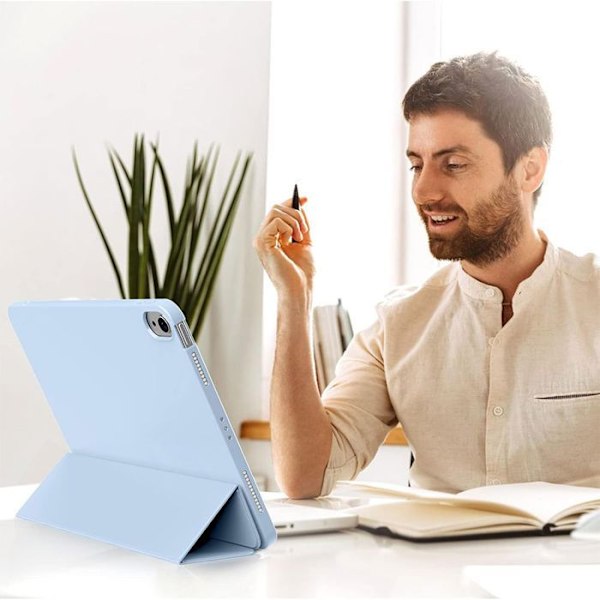 Coque för iPad Air 13" - E.F.CONNECTION - Stötavvisande skydd - Fällbart stativ - Blå Blå