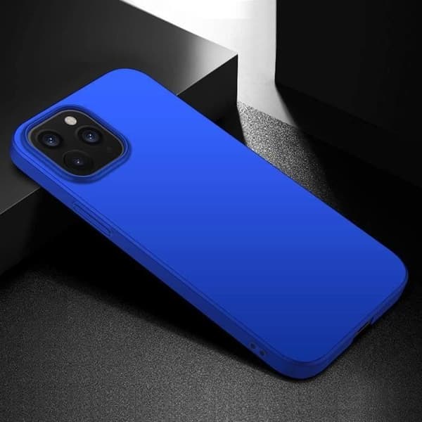 Coque - E.F.CONNECTION - för iPhone 12 Pro Max - Anti-repö - Stöttålig - Mjuk Blå