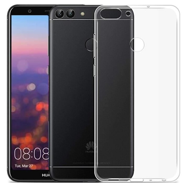 Skyddsskal - E.F.CONNECTION - för Huawei P Smart - Silikon TPU - Transparent - Stötsäker och Rep-skyddande Transparent