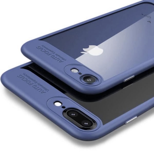 Skyddande Skal - iPhone 8 Plus - Silikon - Mörkblå - Stötabsorberande - Hög Kvalitet Mörkblå