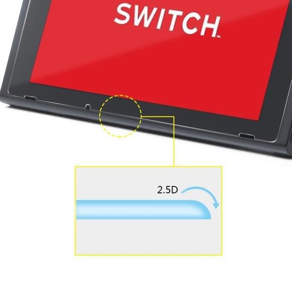 Härdat glas - Tobest - Nintendo Switch - 2-pack - Ultra hållbart - Hårdhet 9H Transparent