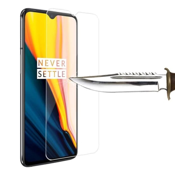 För OnePlus 7 6,41" GM1901: 1 skärmskyddsfilm av härdat glas TRANSPARENT