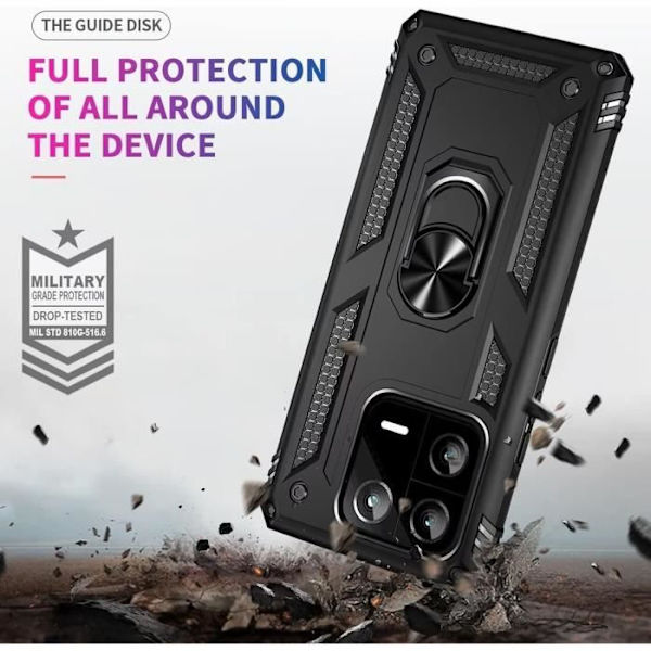 Coque og Temperede Glas - E.F.CONNECTION - Xiaomi 14 - Sort - Ridsefrit - Stødabsorberende Svart