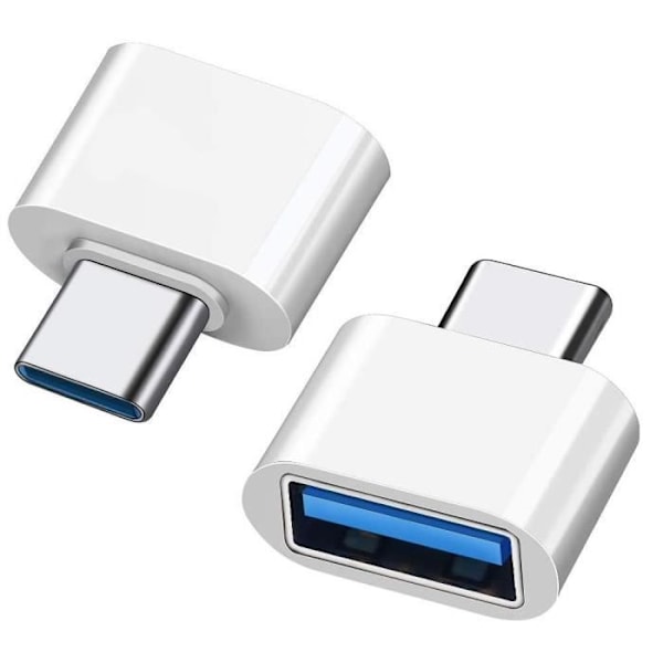 USB 3.1 Typ C till USB A, Mini USB till Type-C-kontaktadapter Vit