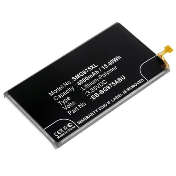 Batteri til Samsung Galaxy S10 Plus (SM-G975) - EB-BG975ABU (4000mAh), erstatningsbatteri