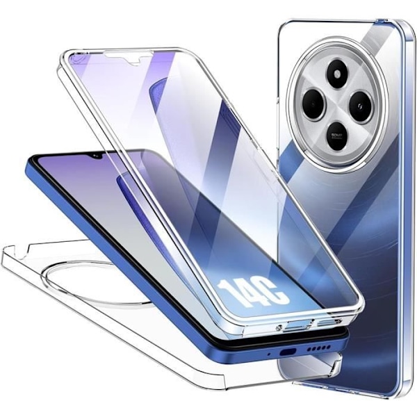 Skyddsfodral - E.F.CONNECTION - Xiaomi Redmi 14C - Stötsäker - Anti-Scratch - Transparent Transparent