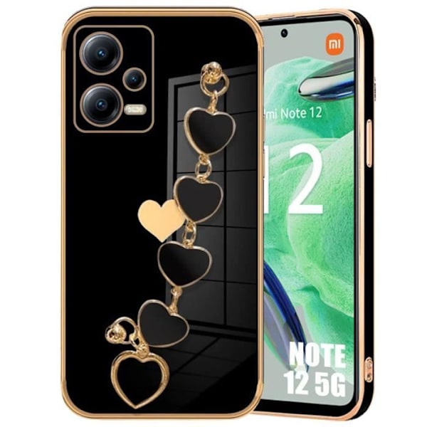 Coque - Xiaomi - Redmi Note 12 5G - Sort Silikone - Ultra Tynd - Anti-Ridser Svart