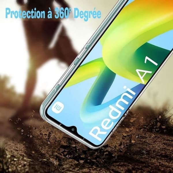 Skyddsfodral - E.F.CONNECTION - Xiaomi Redmi A1/A2 - Mjuk - Stötresistent - Transparent Transparent