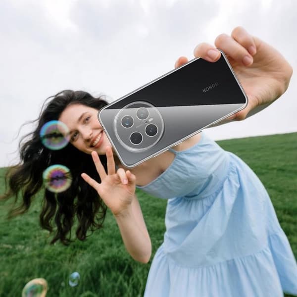 Skyddsfodral för Honor Magic 8 Pro, Transparent Silikon Stötsäker Repfria Slim Lätt Transparent