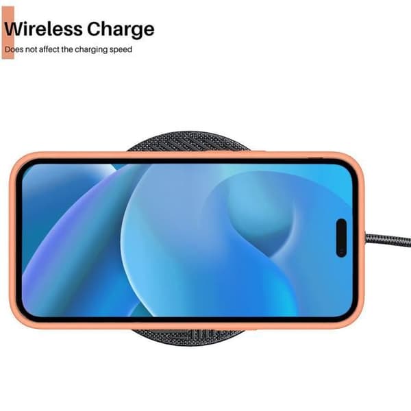 Coque - E.F.CONNECTION - för iPhone 14 Pro - Flexibel - Orange - Ultra Slim Orange