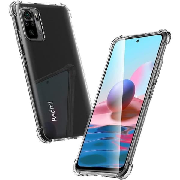 Skyddsskal - E.F.CONNECTION - Redmi Note 10 4G - Flexibelt - Transparent - Stötdämpande Transparent