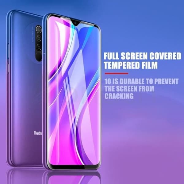 Skyddsglas - E.F.CONNECTION - Redmi 9 - Pack om 2 - Härdat glas - Repbeständig Transparent